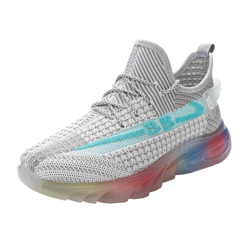 Осенняя новая женская обувь, модные трендовые кроссовки с гелевой подошвой, тканая дышащая повседневная обувь, удобная удобная обувь