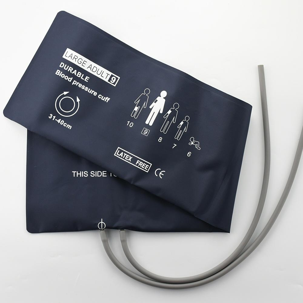 Многоразовая неинвазивная манжета для измерения артериального давления НИАД, двойной шланг, нейлоновый композитный материал, для монитора пациента с двумя трубками