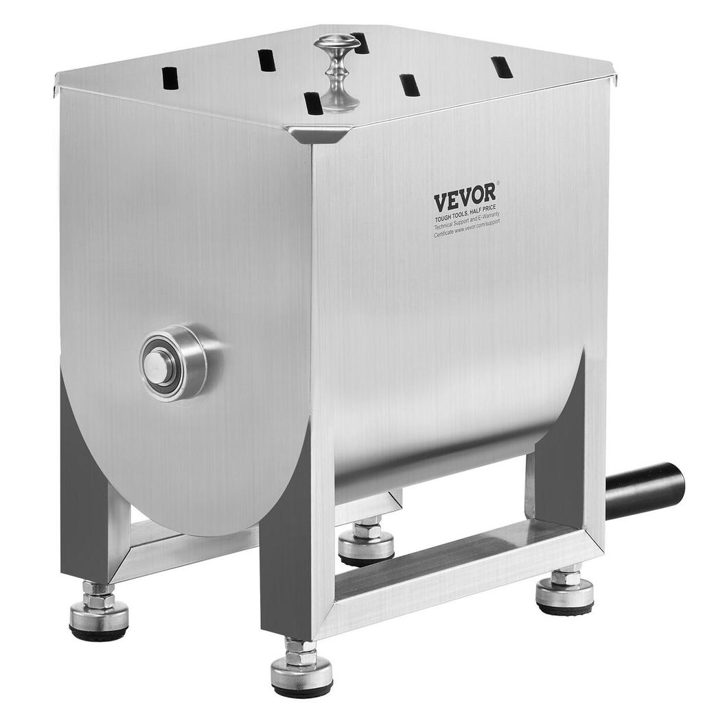 Manual Meat Mixer 15L Fixed Tank Mixing Max 15LB for Meat Sausage Mixer