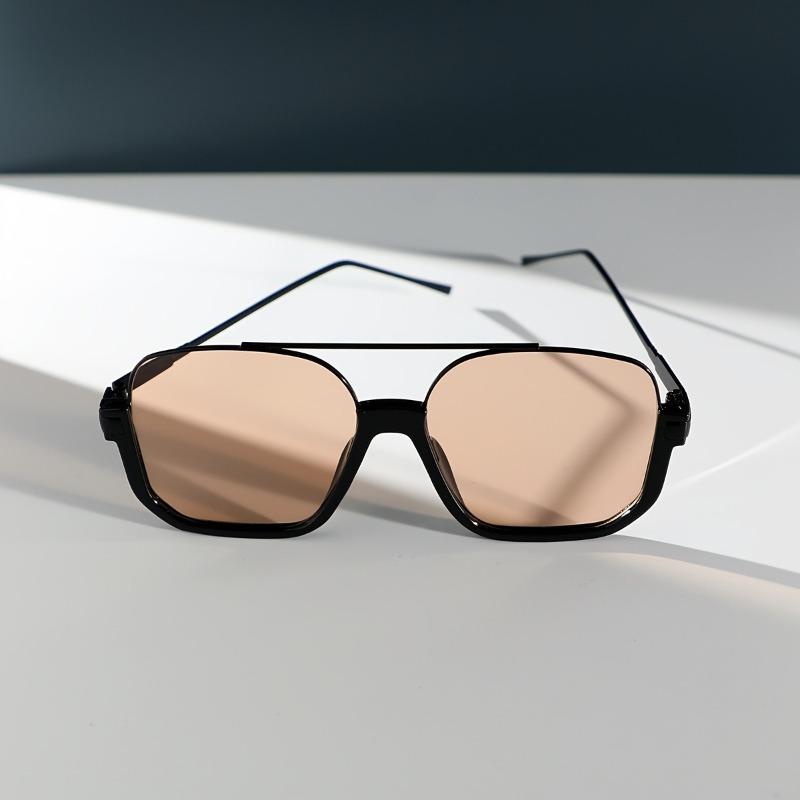 Женские большие квадратные солнцезащитные очки в металлической оправе, легкие поликарбонатные линзы, защита от УФ-излучения, для пляжа, путешествий, активного отдыха