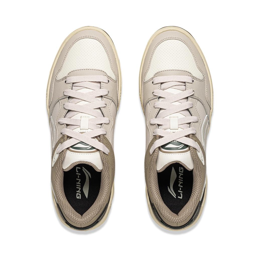 Men's Sneakers Li-Ning Common 80s Skate Shoes Men's Low-top Silver Fish Gray/Champagne White/Tea Milk Umber