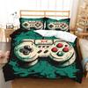 3D игровая консоль с принтом, комплект постельного белья, полноразмерный декор для спальни, микрофибра, высококачественный домашний текстиль
