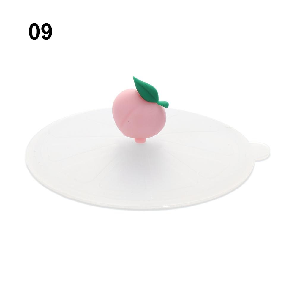 Cute Tea Coffee Lids Reusable Silicone Cup Cover Leakproof Dustproof Suction Cup Cover