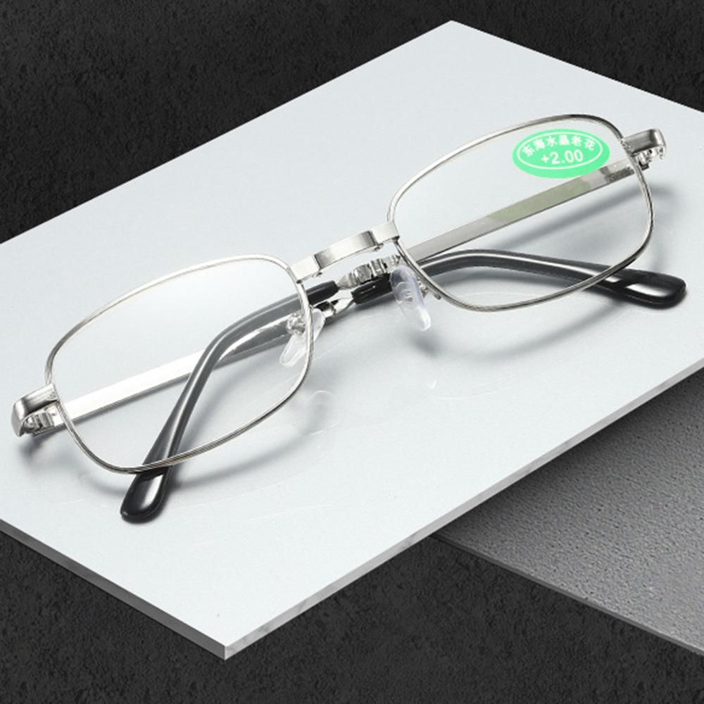 High Definition Crystal Folding Anti-fatigue Reading Glasses Old man Presbyonic Glasses Eyeglass