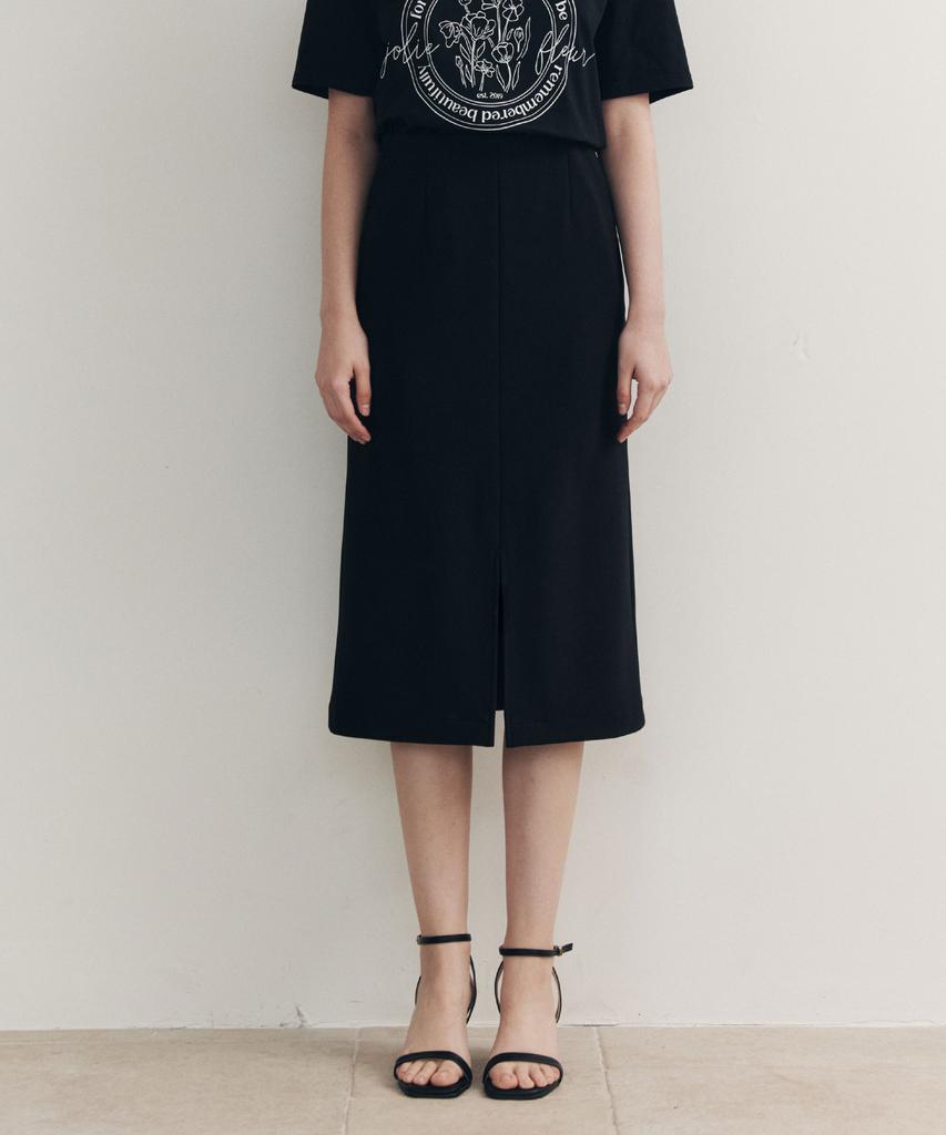 Zero Street [2 Colors] Slit H-Line Skirt