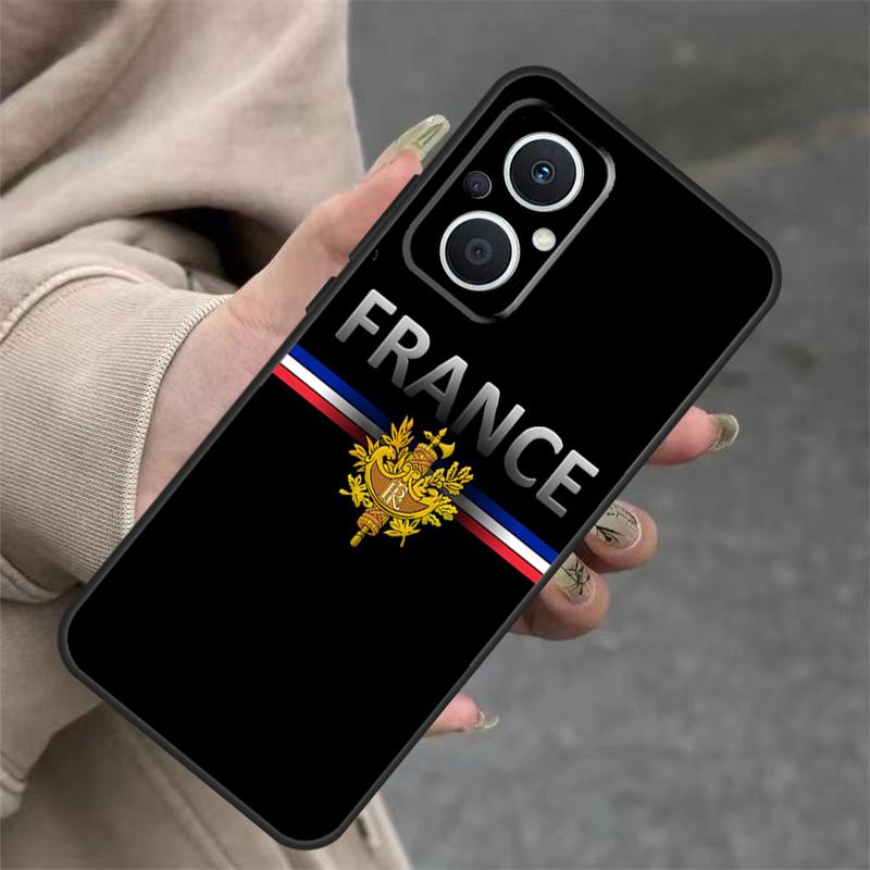 Чехол с флагом Франции для OPPO Reno 11 F 10 Pro 4 5 6 7 8 Lite 4Z 5Z 8T OPPO Find X3 X2 Lite X6 X5 Pro