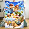 Subway Surfers Theme Printed Blanket - Perfect for Couch, Bed, Travel & Outdoor Use | Machine Washable, Cozy & Durable.