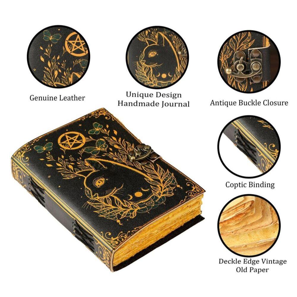Кожаный дневник Древо жизни, Книга теней, блокнот с заклинаниями, кожаный гримуар