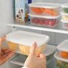 Refrigerator Storage Box Food-grade Transparent Seal Lid Large Capacity Fridge Fruit Vegetable Organizer Kitchen Supplies