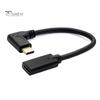 0.2m Elbow USB 3.1 Type-C Male To Female OTG Data Sync Adapter Converter Cable