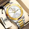 POEDAGAR Luxury Fashion Men Watch Stainless Steel Quartz Business Watches For Man Waterproof Luminous Date Week Male Clock Reloj