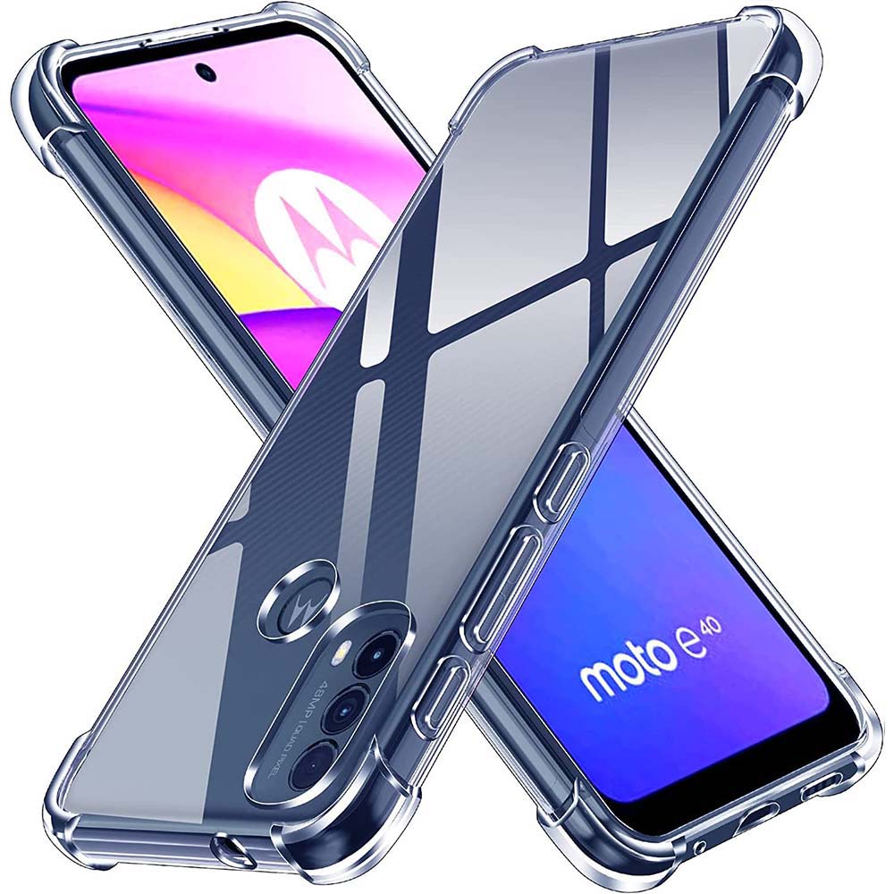 1,5 мм толстый прозрачный чехол Air-Bag для Motorola Moto E20 E30 E40 E22 E22i E22s E32 E32s E6 Play E6s E7 Plus E13 E7Power Cover Fundas