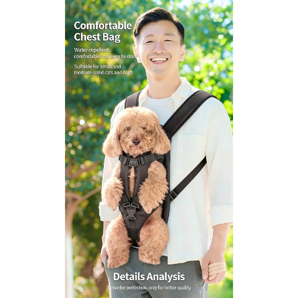 Pet Bag Outdoors Carrying Front-Hugging Large Dog Backpack Convenient Carrying Bag