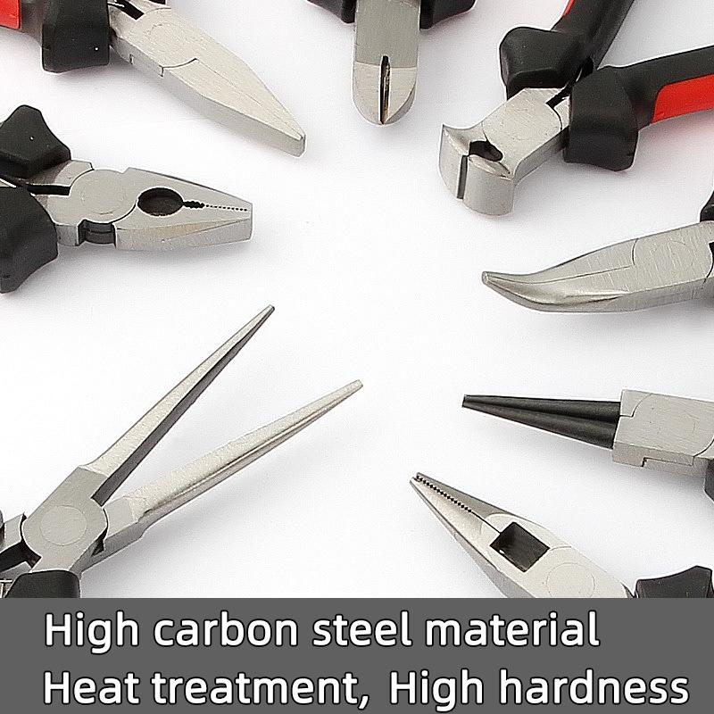 Мини-плоскогубцы, диагональные плоскогубцы, проволочные круглые изогнутые длинные игольчатые кусачки, ручная работа, бисер для самостоятельного изготовления небольших ювелирных изделий, инструменты