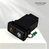 2 In 1 Dual Switch 12V LED Horizontal Push Button Front Rear Fog Seat Heater Lock For Toyota 4Runner FJ Landcruiser 100 Prado Battery Switches5