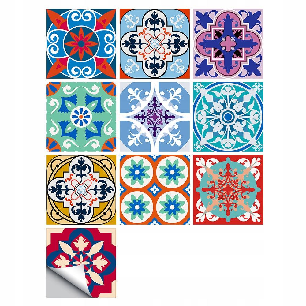 Self-adhesive PVC Patchwork Panel Tiles Set of 10 Wallpaper 20X20Cm Zm-06-015
