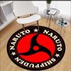 Anime Naruto Print Carpet  Area Rugs Round Carpet for Living Room Floor Mat Flannel Anti-Slip Mat for Children