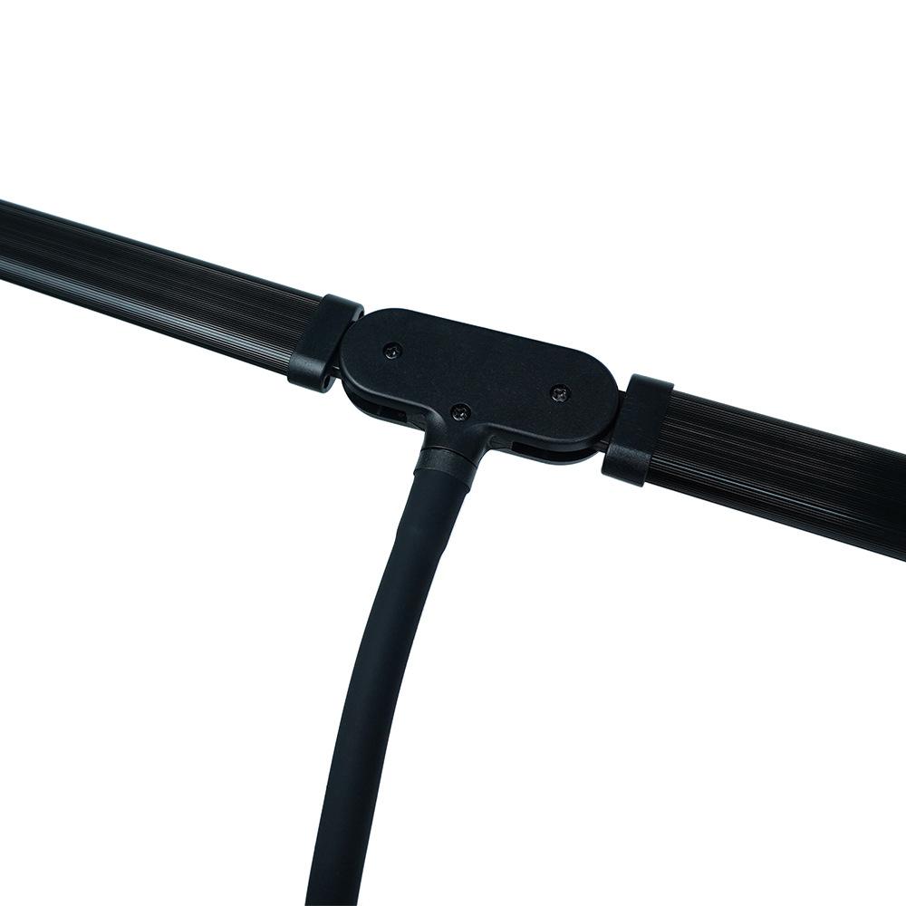 USB Powered Dual Head Reading Light Clip-On LED Desk Lamp with Adjustable Gooseneck