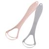 1Pc Double Layer Tongue Scraper Stainless Steel Tongue Cleaner Oral Cleaner Oral Brush