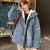 Winter Jacket Women Overcoat Thick Down Cotton Padded Short Parkas Mujer Oversize Casual Hooded Bubble Coat Female