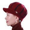 Бабушкина шапка осенне-зимняя бархатная теплая вязаная шерстяная шапка шапка старика женщина в пожилом возрасте старушка мать шапка