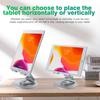 P57 Multifunction Desktop Phone Stand Folding 360° Rotating Metal Tablet Holder for Live Streaming