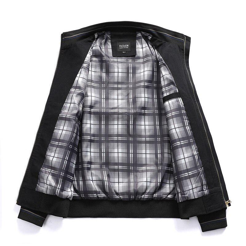 Весна Осень Повседневная Одежда Мужские Пилотные Пальто Мужские Хлопковые Лаконичные Куртки Высококачественная Верхняя Одежда