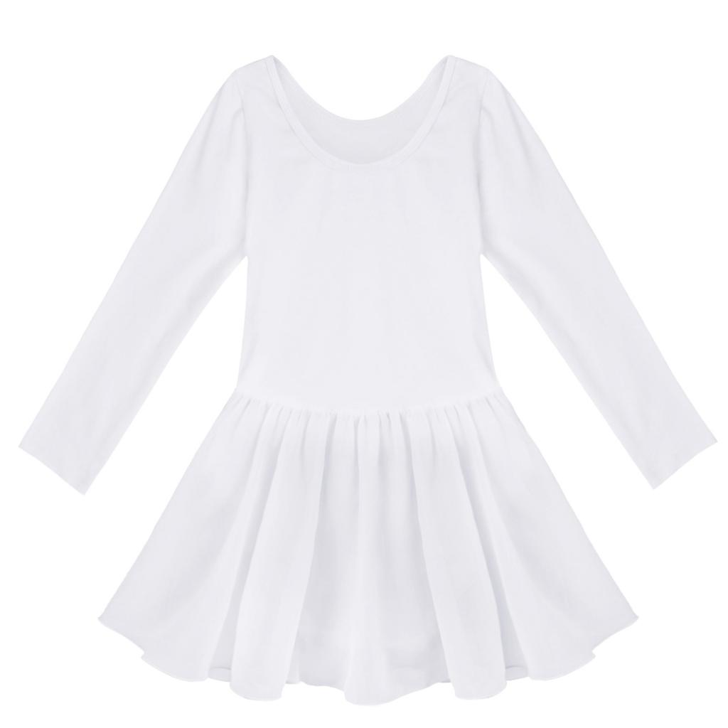 Девушки с длинными рукавами для балета, гимнастики, танцевального трико, платье-пачка, танцевальные костюмы для выступлений