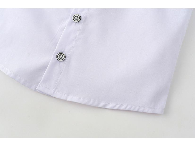 Летний комплект из рубашки с коротким рукавом и комбинезона для мальчиков в европейском и американском стиле