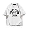 Summer Gym Men WomenT-shirt High-quality Cotton Oversized Men's T-shirt Printed Sports Plus Size Women's T-shirt
