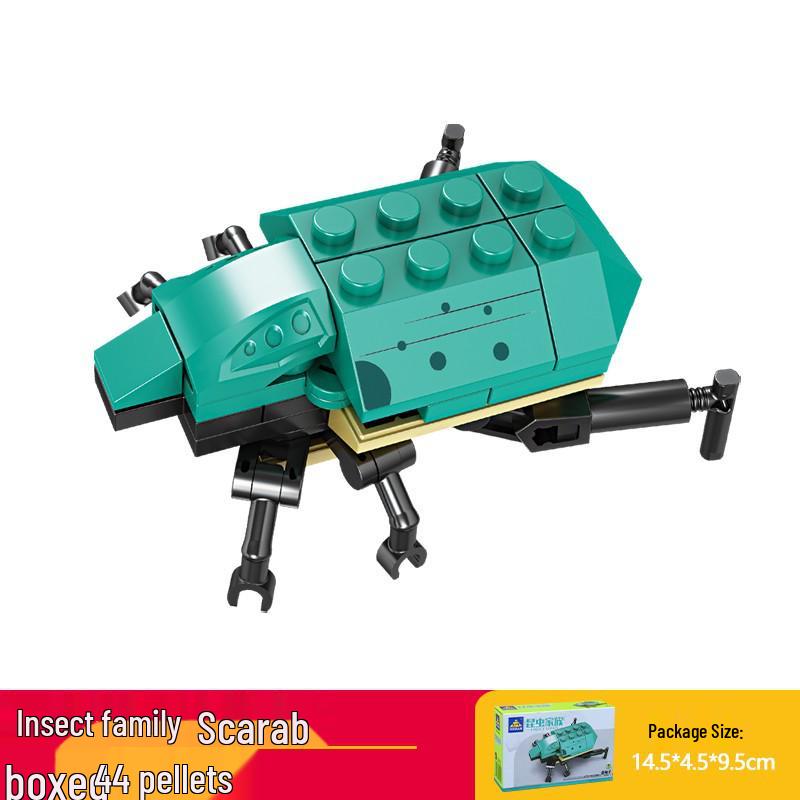 Кай Чжи Совместимая Лего Игрушка Насекомое: Mantis Конструктор для детей, Развивающий пазл с животными в подарок