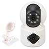 Dual Lens Indoors Security Camera Dual Lens Wireless High Definition 2 Way Talk Baby Camera Monitor