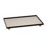 Прямоугольный поднос из искусственной кожи на шарообразных ножках Рама Декор для дома для прихожей, комода,