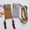 Для iPhone 16 14 Pro Max 11 12 13 Mini 15 Pro X XS 7 8 Plus Чехол Ретро Ремешок Через Плечо Шнурок На Шею Силиконовый Кошелек Чехол Для Карты
