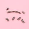 Metal Zinc Zinc Alloy Hairbraid Silver Spacer Dreadlock Beads Micro Rings Tube Cuff Clip Hair Braid Beads