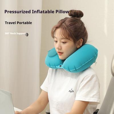 Inflatable Portable Neck Inflatable U-shaped Pillow Travel Neck Pillow U-shaped Neck Pillow Outdoor Travel Airplane Pillow