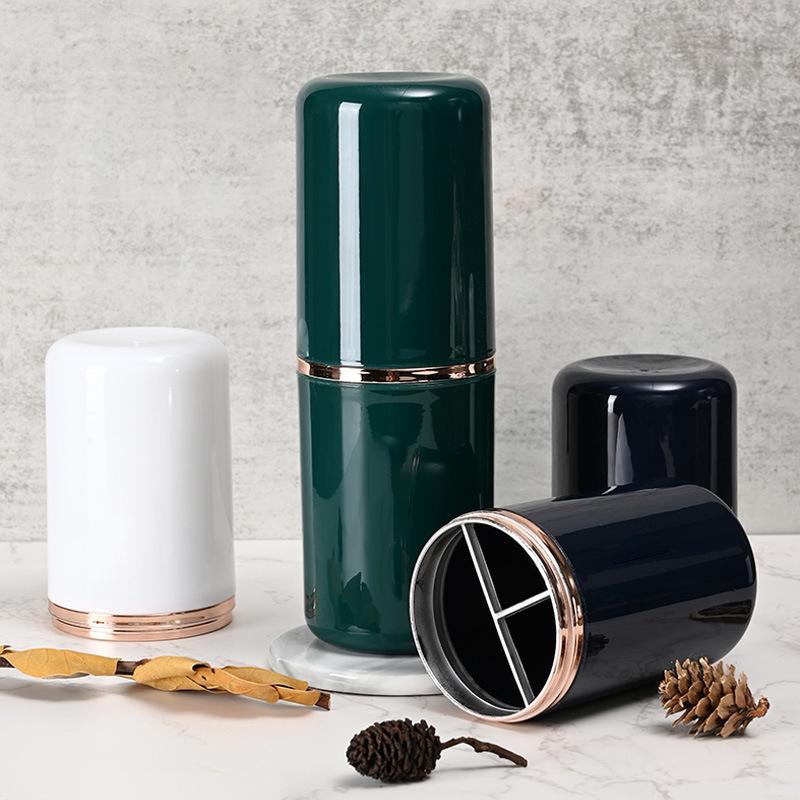 Дорожная портативная чашка для зубных щеток, держатель для зубной пасты в ванной комнате, чехол для хранения, коробка-органайзер, чашка для хранения туалетных принадлежностей для путешествий, креативная