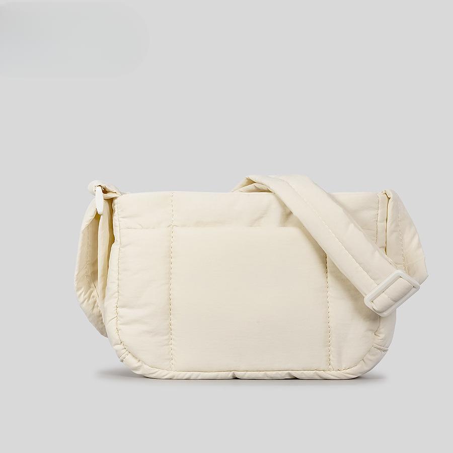 Маленькая квадратная женская сумка цвета макарон из хлопка с застежкой-липучкой через плечо Простая сумка Linger