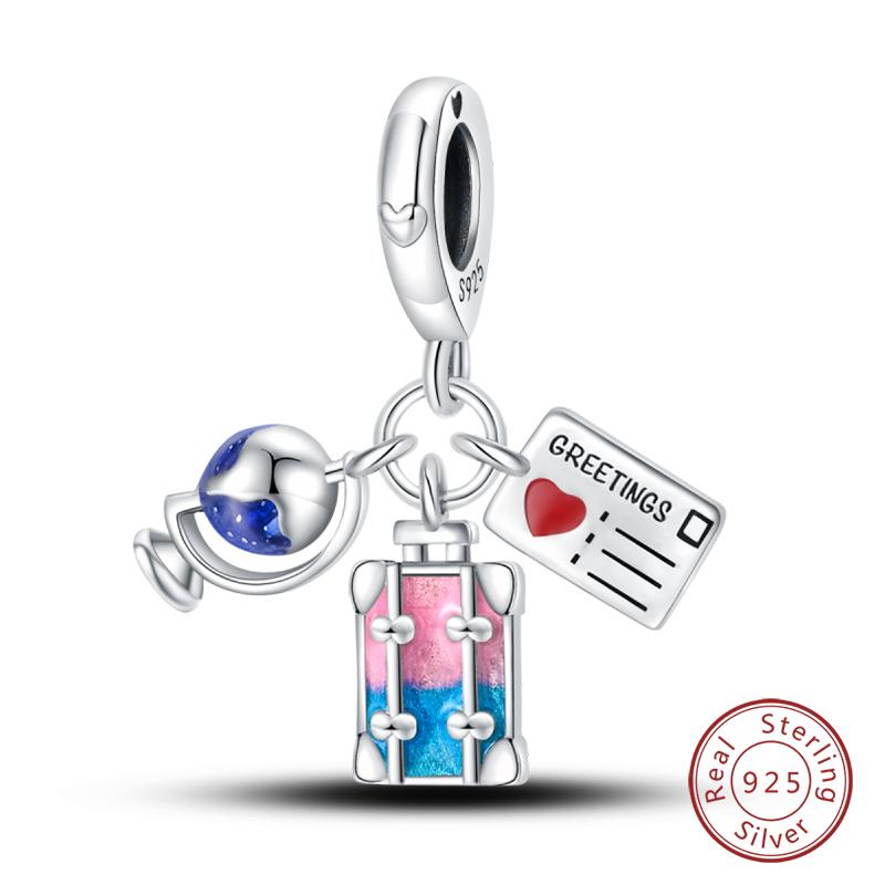 100% Медь Бабочка Фея Мечта Океан Ракушка Жемчужина Русалка Морская Черепаха Подсолнух Шармы Бусины Подходят для Браслетов Qikaola