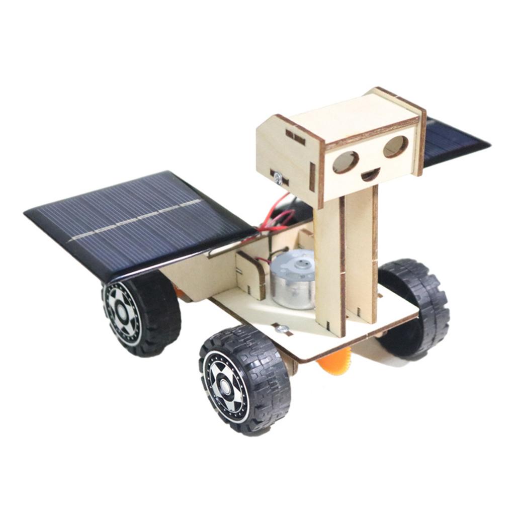 Мини-солнечная машина, набор для самостоятельной сборки игрушек, наборы для науки STEM, игрушки, самодельные модели автомобилей на солнечных батареях из дерева для студентов и учителей