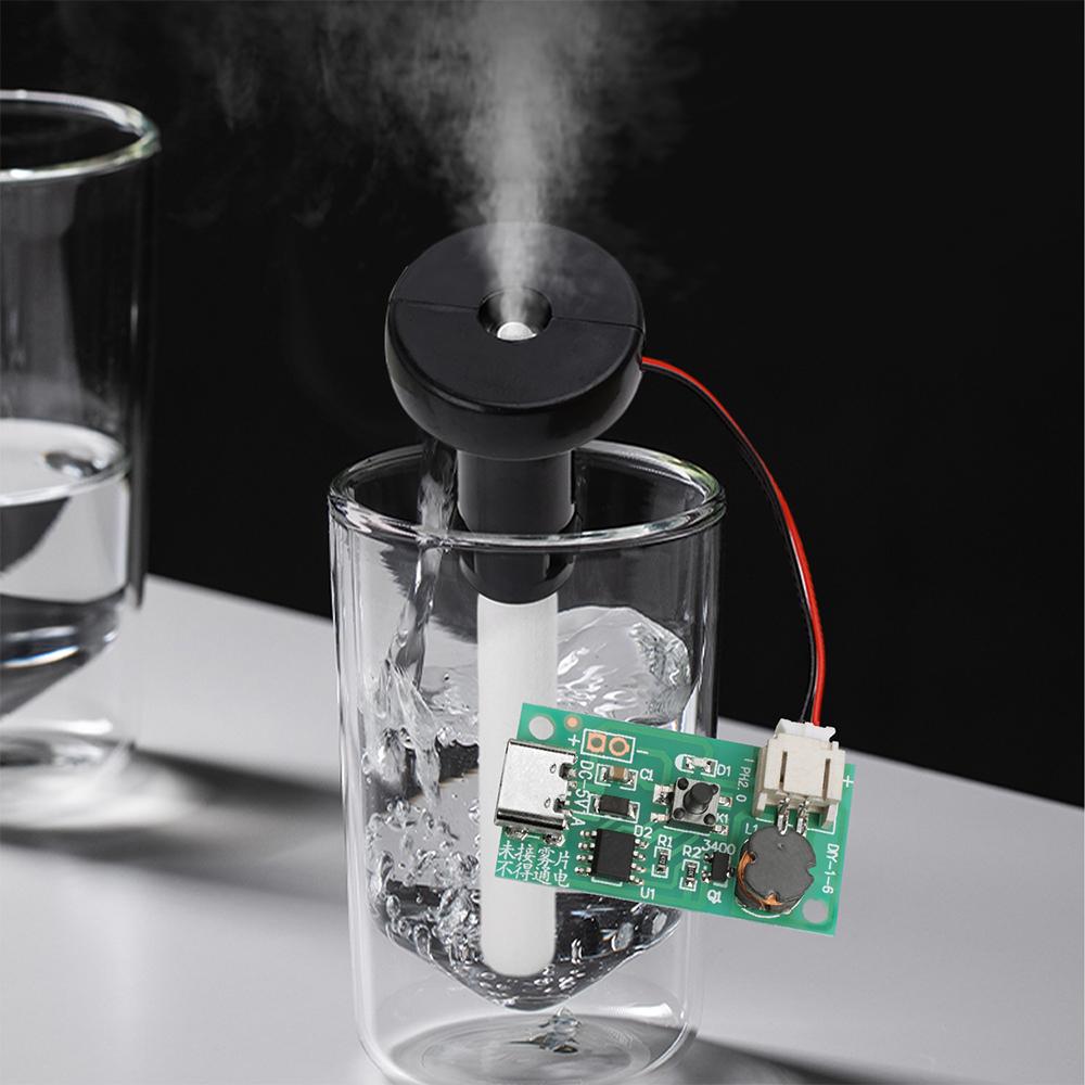 DC 5V Misting Module Humidifier DIY Kit Air Plant Humidifier Mist Driver Board Type-C Interface With Switch