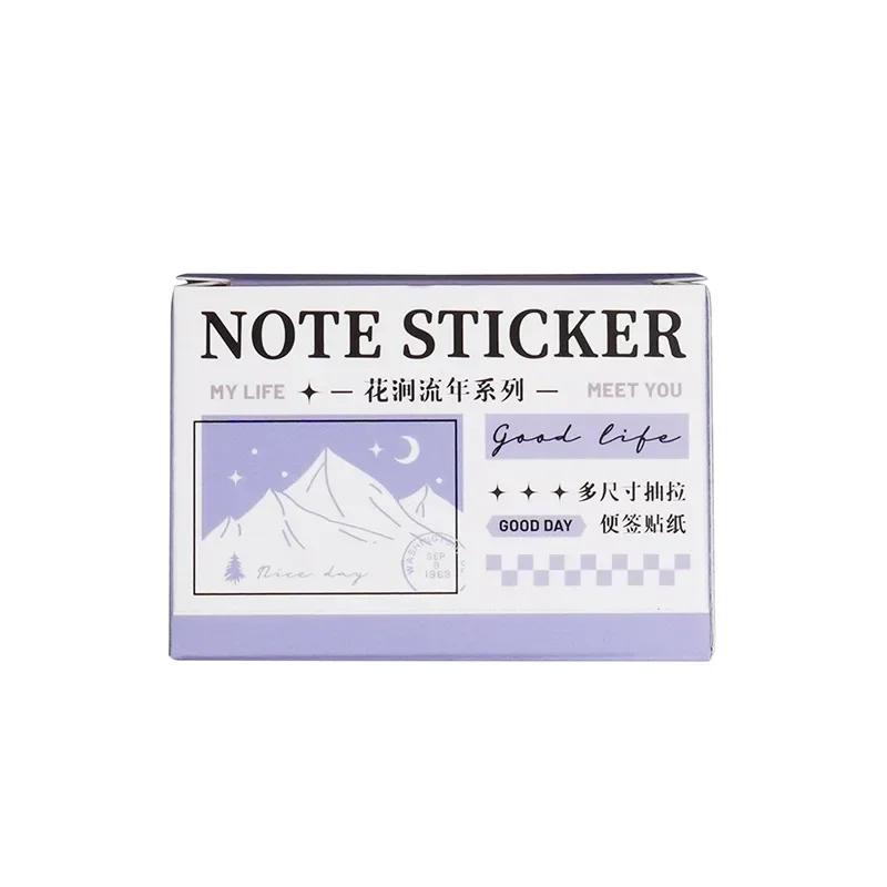 Pull Out Style Washi Tape Retro American Style Decorative Scrapbook Sticker Asethetic Study Sticky Note Cute Stationery Sticker