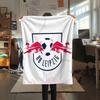 RB leipzig logo Printed Flannel Blanket, soft throw for bedroom sofa, washable,soccer fan merchandise, great gift.