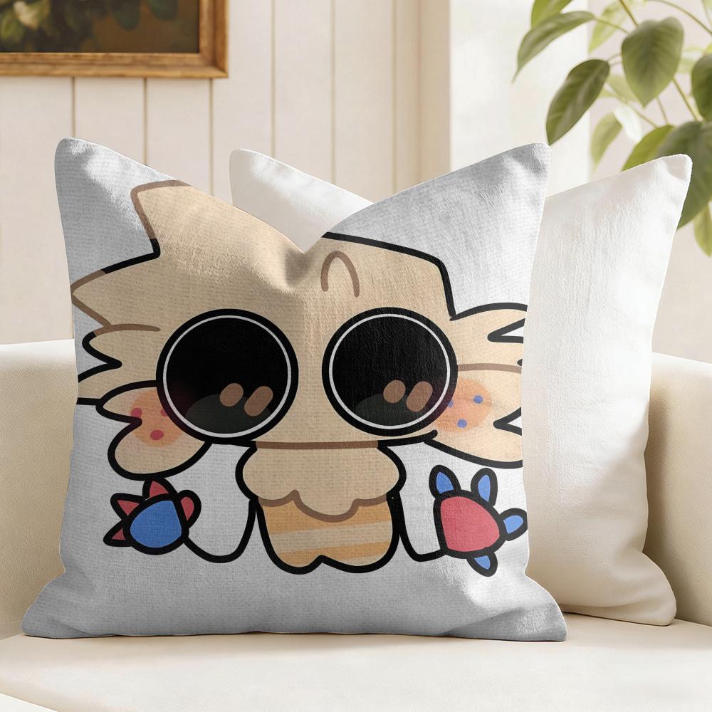 Game DDandys World Cushion Cover Eco Linen Pillow Case DoubleSided Print Breathable Durable Zipper Home Decor Gift
