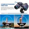 10x50 Ocean Binoculars For Adults, Binoculars With Rangefinder Compass, BAK4 Prism, FMC Lens, Rangefinder Binoculars