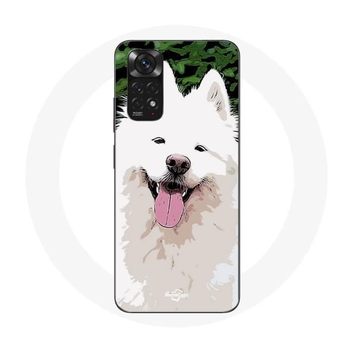 Чехол - MANIACASE - Xiaomi Redmi Note 11 4G - Мягкий - Белый - Самоед