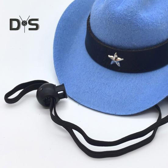 Шляпа ковбоя для питомца, регулируемый мини-костюм ковбоя с ремешком на подбородке для вечеринок на Хэллоуин, Рождество