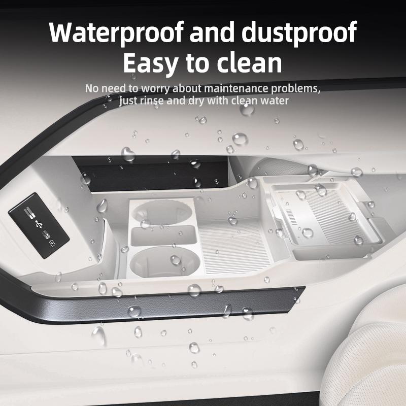 For GWM WEY 80 G9 2025 2026 Storage Box Center Armrest Hidden Box Cup Holder Organizer Interior Accessories
