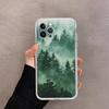 Чехол для телефона "Горный Лес" Для IPhone 16 15 14 13 12 Mini 11 Pro XS Max X XR SE 6 7 8 Plus Мягкий Силиконовый Чехол