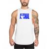 Muscleguys Graphic Gym Clothing Bodybuilding Tank Top Men Fitness Singlet Shirt No Sleeved Shirt Cotton Muscle Guys Brand Undershirt for Boy Vest
